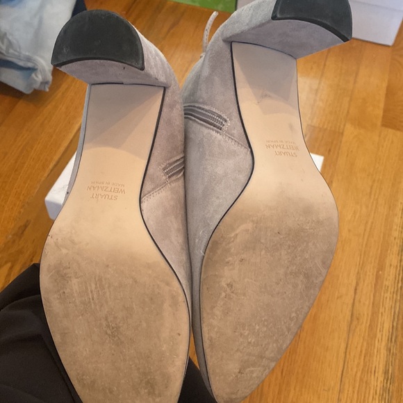 STUART WEITZMAN Light Gray Booties size 8 - Picture 6 of 6